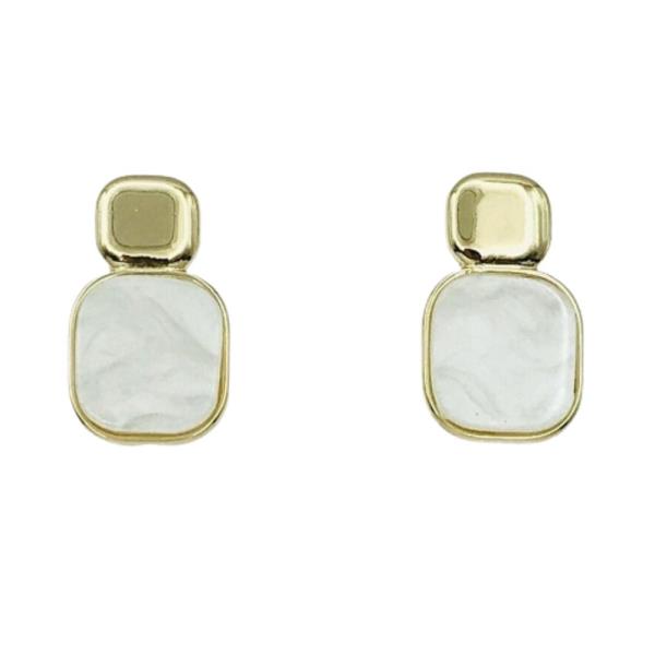 SQUARE SHAPE METAL EARRING