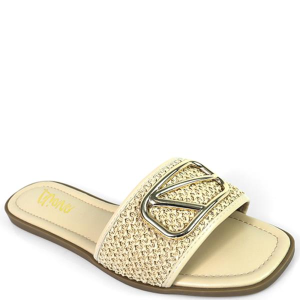 RAFFIA BUCKLE SLIDE 12 PAIRS