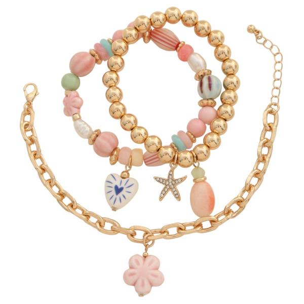 MIXED BEAD BRACELET SET