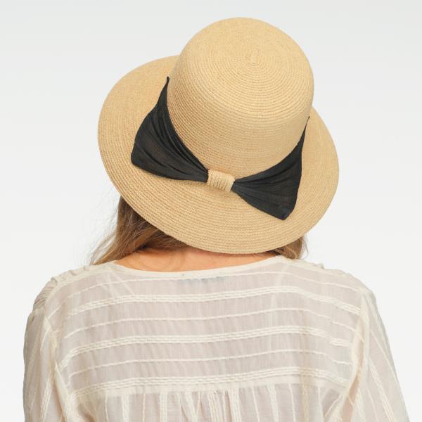 CC RAFFIA SUN HAT WITH BOW