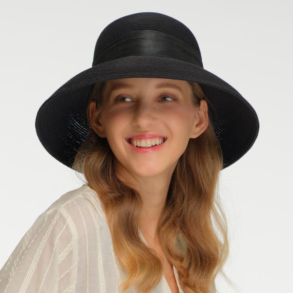 RAFFIA SUN HAT WITH BRAID BAND