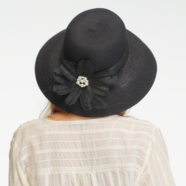 RAFFIA SUN HAT WITH BRAID BAND