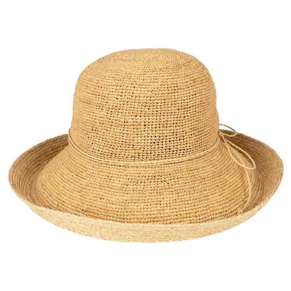 RAFFIA SUN HAT WITH BRAID BAND