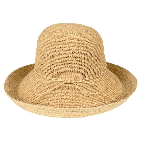 RAFFIA SUN HAT WITH BRAID BAND