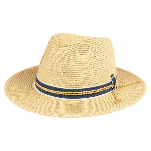CC PANAMA STRAW BAND HAT