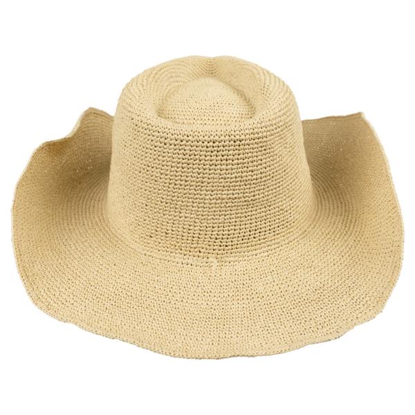 CC  RAFFIA COWBOY HAT