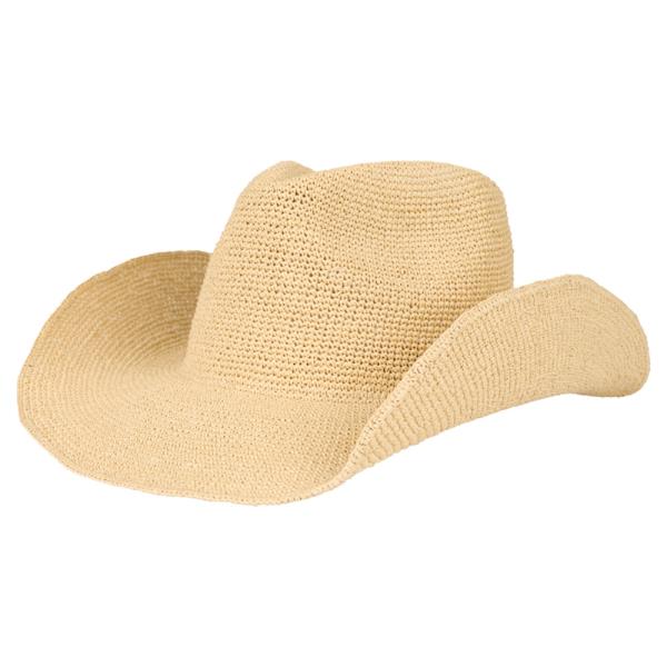 CC  RAFFIA COWBOY HAT