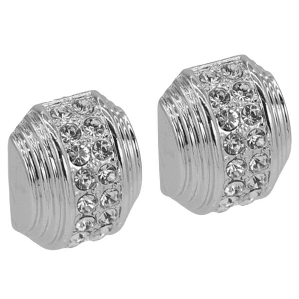 METAL RHINESTONE EARRING