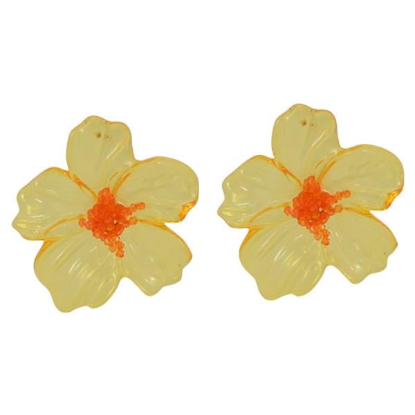 ICE FLOWER POST EARRING