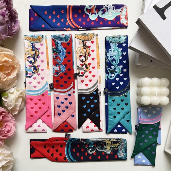 MULTI PATTERN SKINNY SCARF