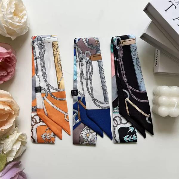 MULTI PATTERN SKINNY SCARF