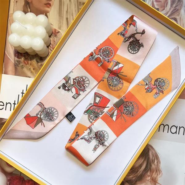 MULTI PATTERN SKINNY SCARF