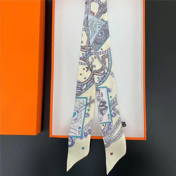 MULTI PATTERN SKINNY SCARF