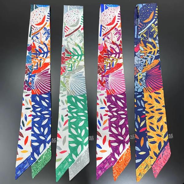 MULTI PATTERN SKINNY SCARF
