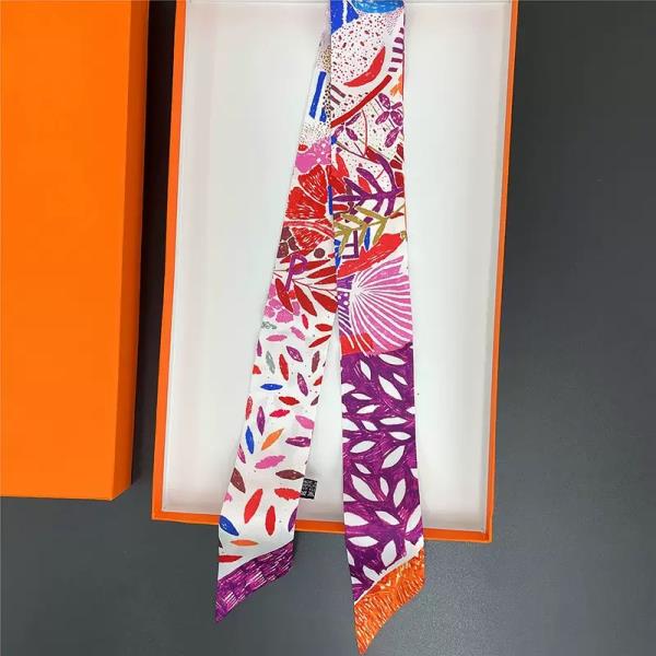 MULTI PATTERN SKINNY SCARF