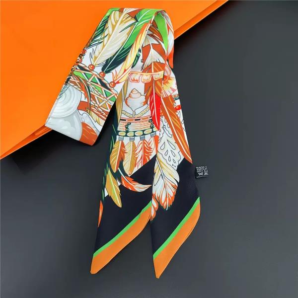 MULTI PATTERN SKINNY SCARF