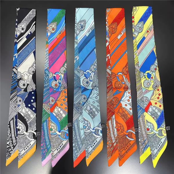 MULTI PATTERN SKINNY SCARF