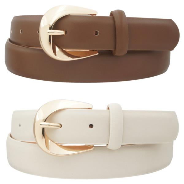 3D CURVE U BUCKLE DUO BELT