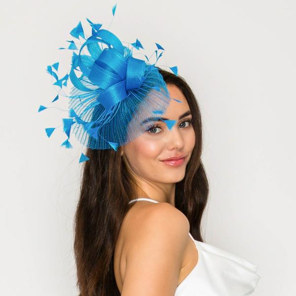 FEATHER SPRAY LOOP FASCINATOR