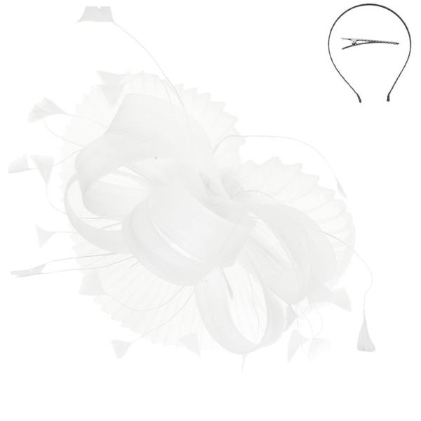 FEATHER SPRAY LOOP FASCINATOR