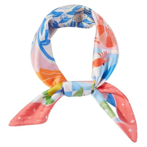 SEASIDE FEAST PRINT BANDANA