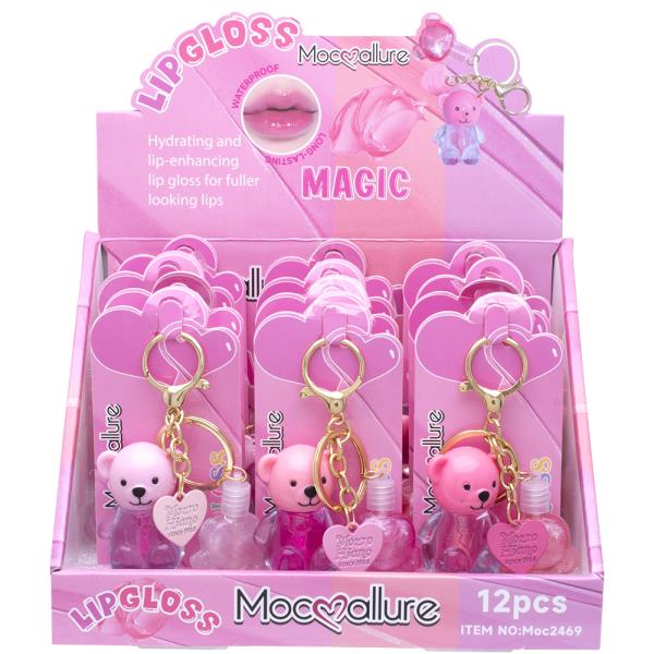MOCALLURE MAGIC LIP GLOSS W KEYCHAIN (12 UNITS)