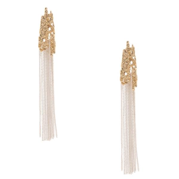 SODAJO METAL CHAIN TASSEL DANGLE EARRING