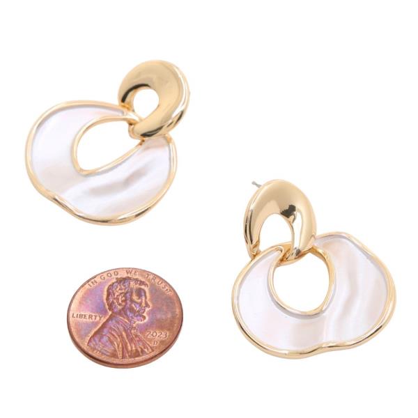 SODAJO METAL GOLD DIPPED EARRING