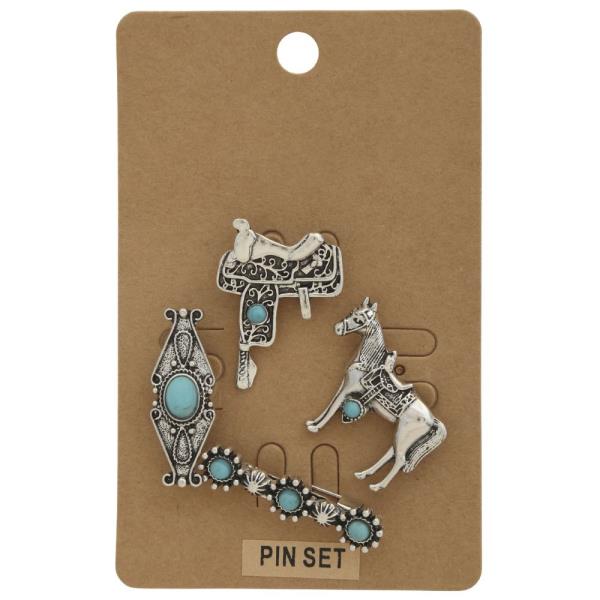 WESTERN ASSORTED PIN SET