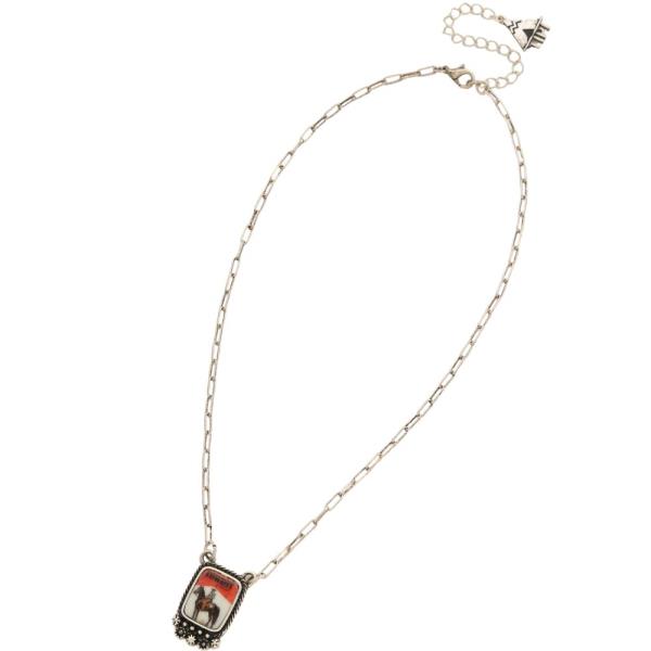 COWBOY PENDANT NECKLACE