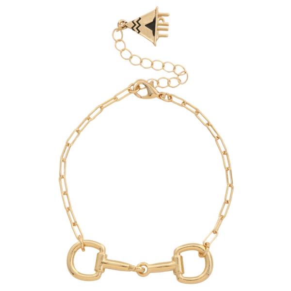 WESTERN HORSEBIT METAL BRACELET