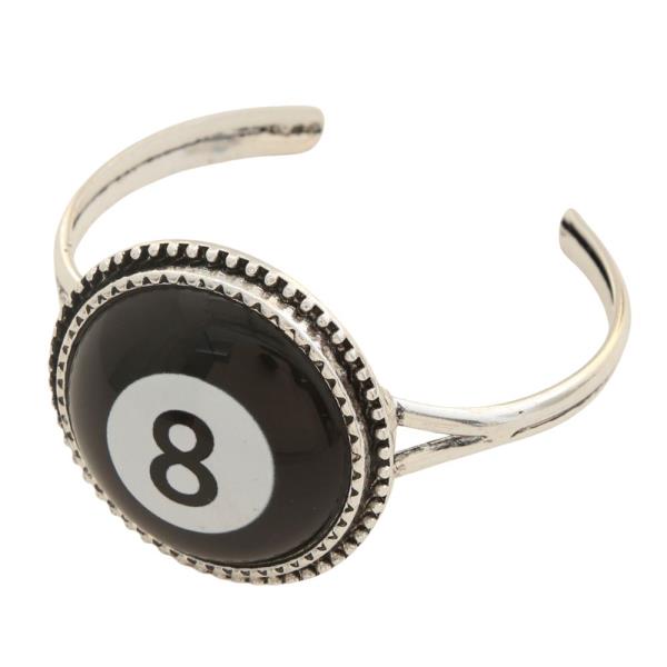 EIGHT BALL METAL CUFF BRACELET