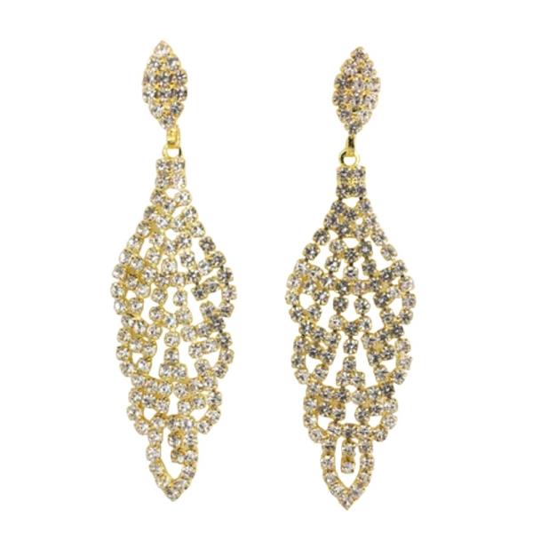 BRIDAL RHINESTONE DANGLE EARRING