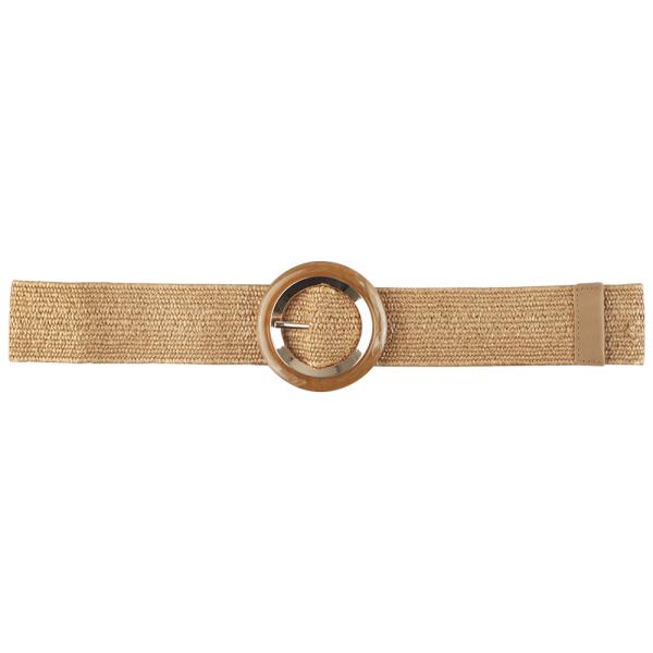 WOVEN ROUND BUCKLE BELT