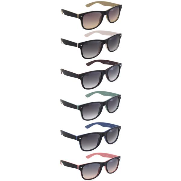 CHIC COLOR ROUND SQUARE SUNGLASSES 1DZ