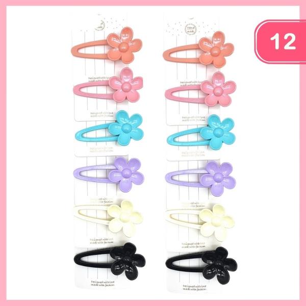 FLOWER HAIER CLIP (12 UNITS)