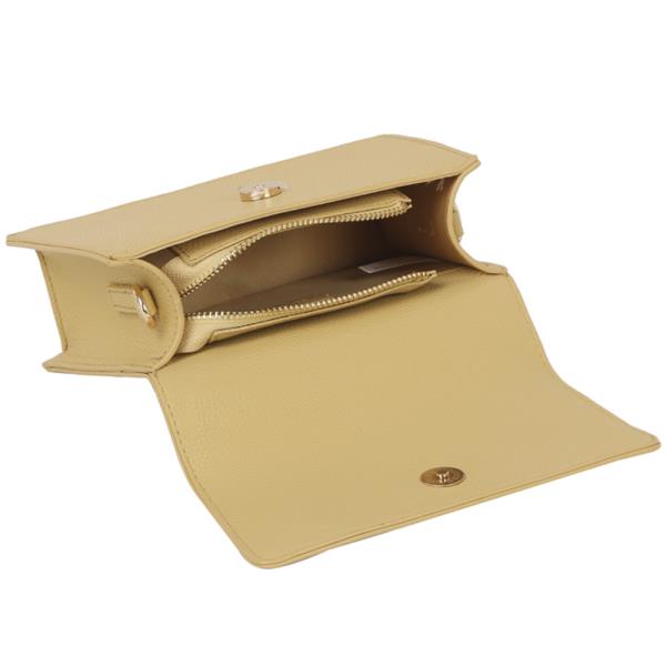 TEXTURED HANDLE SATCHEL W KEYCHAIN