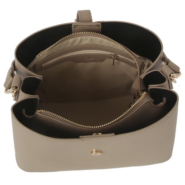 BUCKLE HANDLE BAG W STRAP