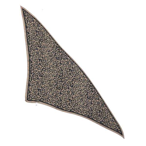ANIMAL PRINT TRIANGLE SCARF