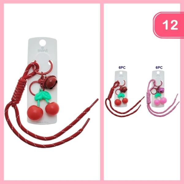 CHERRY ROPE KEYCHAIN (12 UNITS)