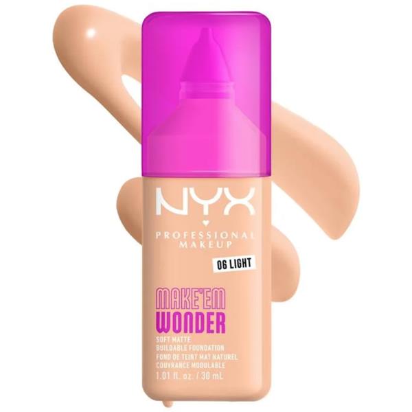 NYX MAKE EM WONDER SOFT MATTE BUILDABLE FOUNDATION (3 UNITS)