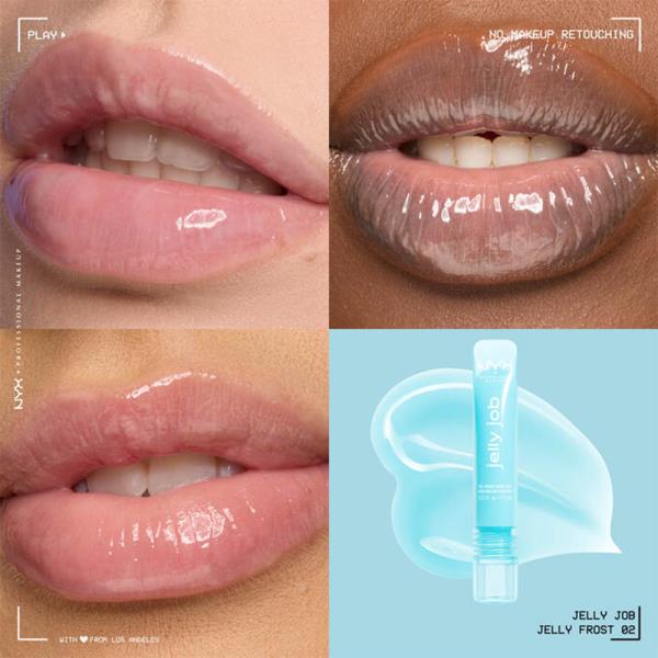 NYX JELLY JOB FULL BODIED HIGH SHINE GLOSS (3 UNITS)