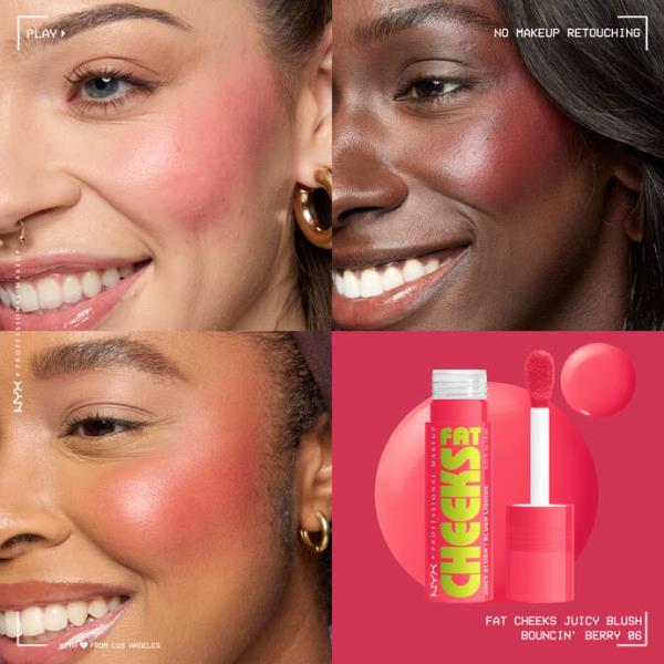 NYX FAT CHEEKS JUICY LIQUID BLUSH (3 UNITS)