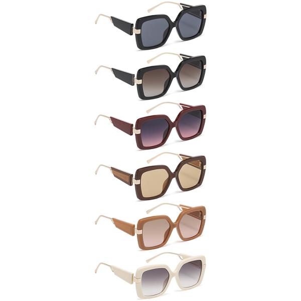 MODERN CHIC SQUARE SUNGLASSES 1DZ