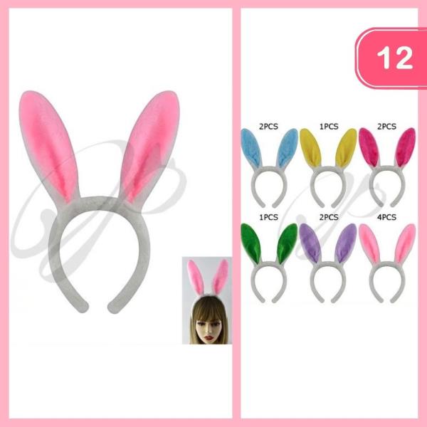 EASTER BUNNY EARS HEADBAND (12 UNITS)