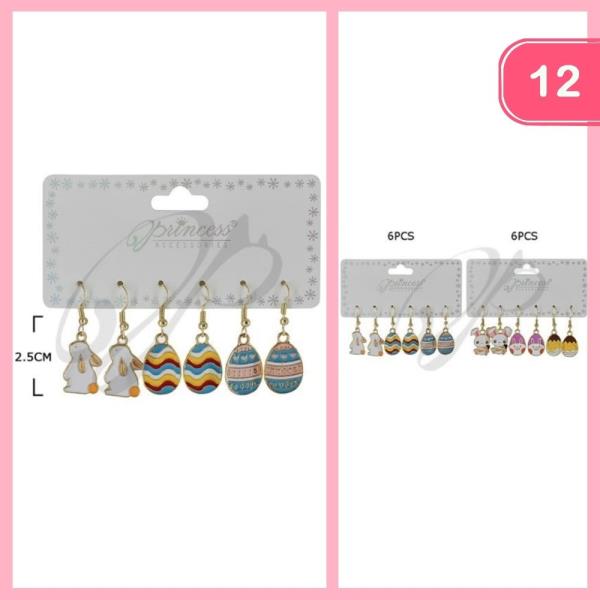 CUTE EASTER DANGLE EARRING (12 UNITS)