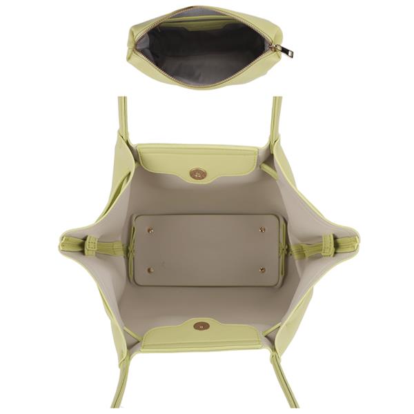 2IN1 SMOOTH DESIGN TOTE BAG W POUCH SET