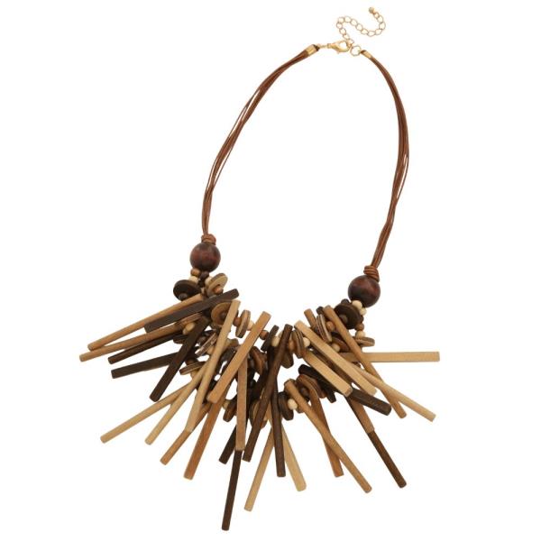 WOODEN BEAD NECKLACE