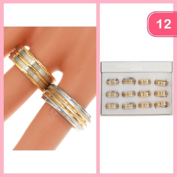 STAINLESS STEEL ACERO RING (12 UNITS)