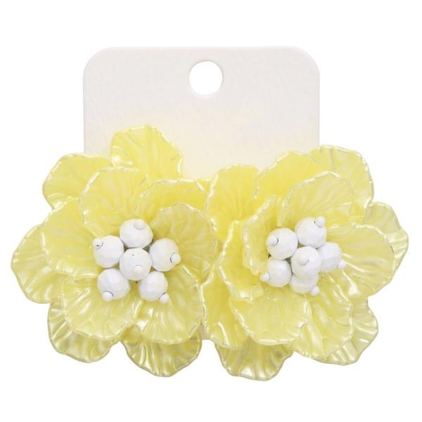 FLOWER BEADED EARRING